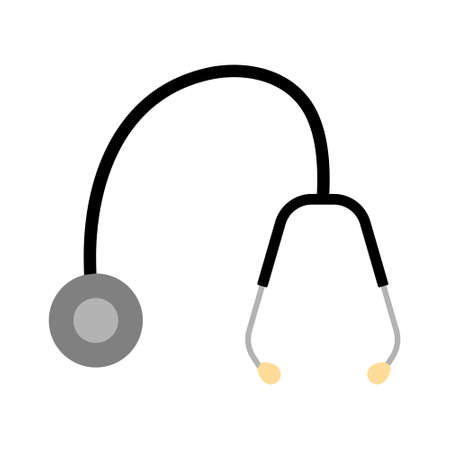 vector stethoscope illustration isolated - medical icon,  doctor equipment symbolのイラスト素材