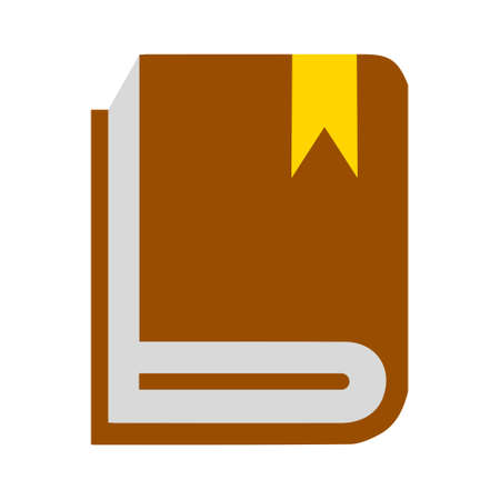 Vector mock up of book cover isolated. Closed vertical book, magazine or notebook mockup on white background. 3d illustrationのイラスト素材
