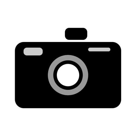 vector Camera icon - digital photography symbol - image illustrationのイラスト素材