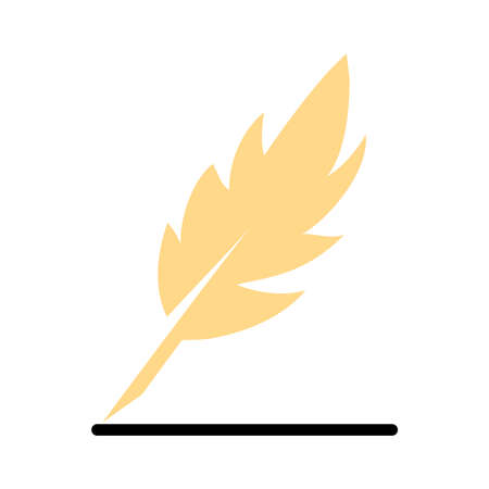 ink calligraphy icon. feather Icon vector, Vector EPS 10 illustration styleのイラスト素材