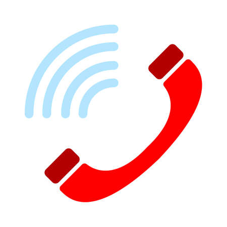telephone conversation - Phone sign icon. Call center, communication icon - Phone cell symbolのイラスト素材