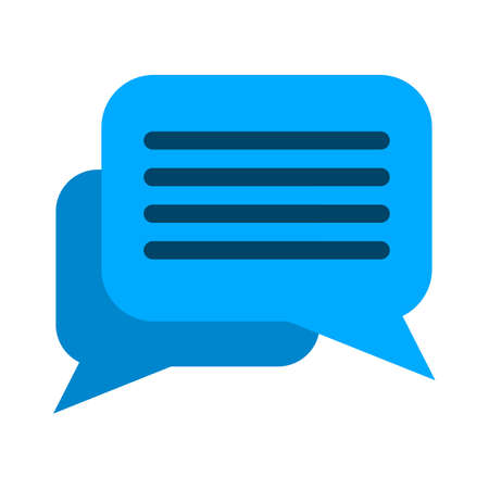 Chat sign icon. Speech bubbles symbol. Communication chat button. speech bubble icon - communication symbolのイラスト素材
