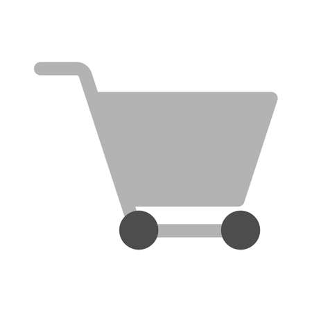 shopping cart empty icon. flat illustration of shopping cart empty vector icon. shopping cart empty sign symbolのイラスト素材