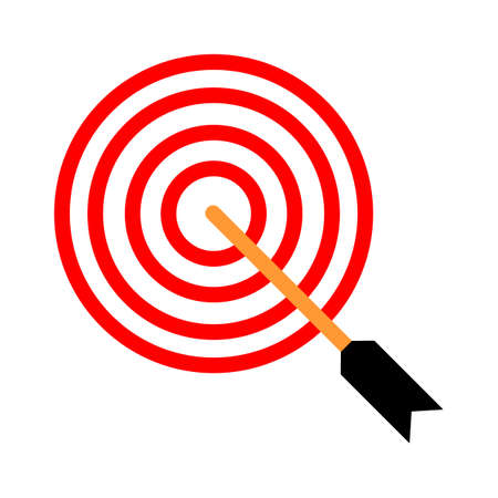 goal, target icon, arrow, bullseye, focus, target arrow, target market, dart, marketing, aimのイラスト素材