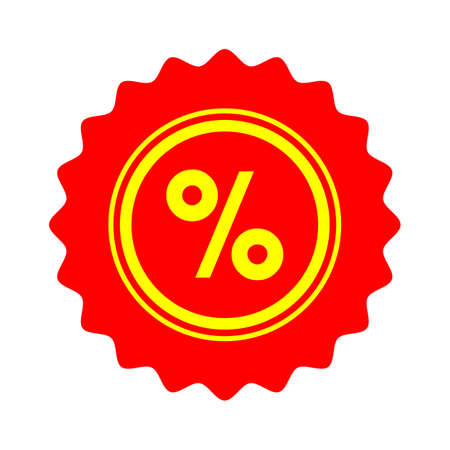 label percent icon. sale discount illustration - graphic price labelのイラスト素材