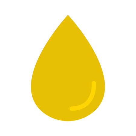 Oil drop isolated. Icon of drop of oil or honey, EPS 10のイラスト素材