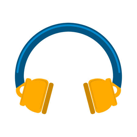 headphone icon. Logo element illustration.headphone design. colored collection. headphone concept. Can be used in web and mobileのイラスト素材