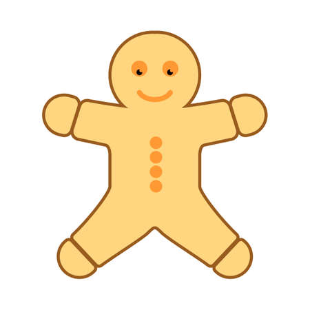 gingerbread-man icon. flat illustration of gingerbread-man vector icon. gingerbread-man sign symbol