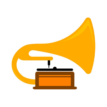 vector retro juke box icon- music iconのイラスト素材