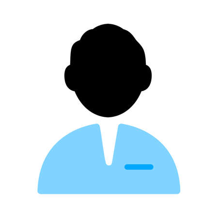 Illustration of employee icon silhouettes vector. Social icon. Flat style design. Community member icon. Business work activity. Staff iconのイラスト素材