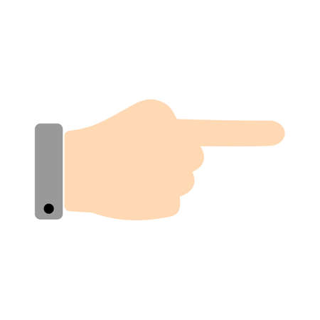 vector hand cursor illustration - mouse pointer symbol isolatedのイラスト素材
