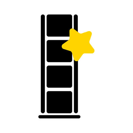 star film reel icon - Film Reel icon. flat illustration of Film Reel vector icon for webのイラスト素材