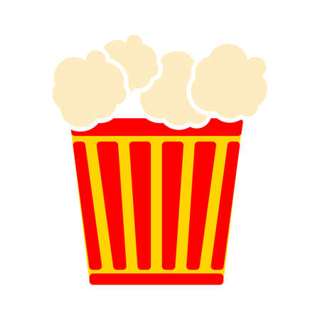 popcorn icon. Logo element illustration. popcorn symbol design. colored collection. popcorn concept. Can be used in web and mobileのイラスト素材