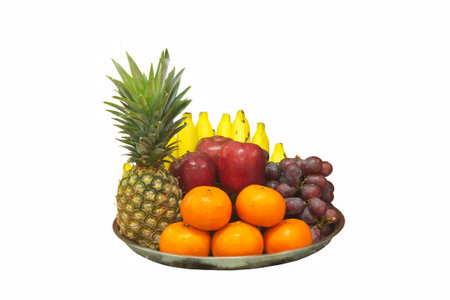 Variety of Variety of thai  fruit isolated on white. isolated on white.の写真素材