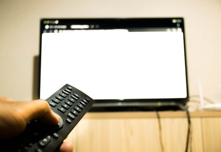 turn on, turn off televisionの写真素材