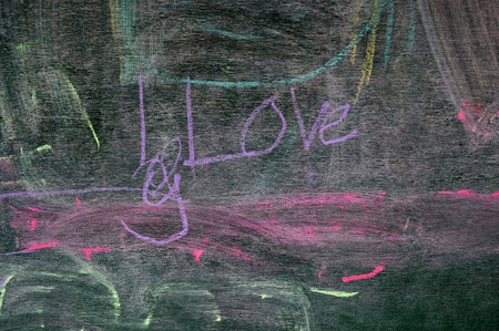 color on blackboardの写真素材