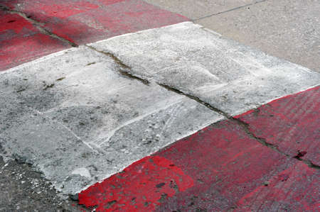 sign on roadの写真素材