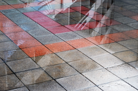 grunge footpathの写真素材