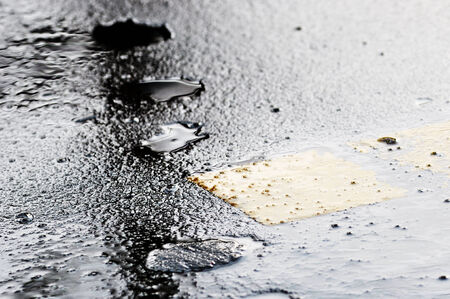 wet streetの写真素材