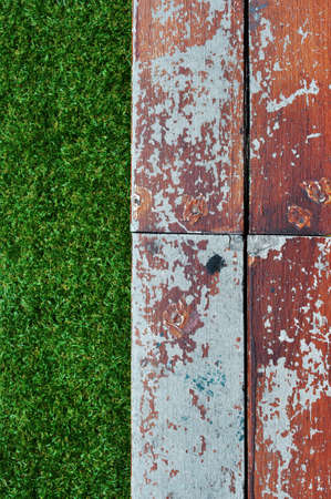 wood and grass texture