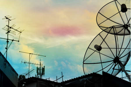 satellite dishの写真素材