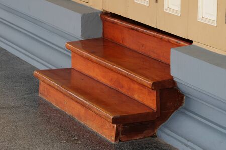 wood stairの写真素材