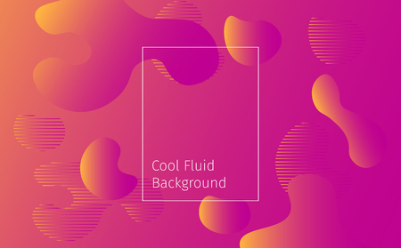 Gradient liquid shapes abstract vector illustration. Geometric presentation backgrounds design. Colorful vector illustration for landing page, web, banner, posterのイラスト素材