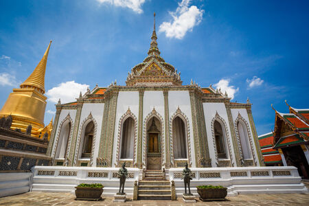 Wat Phra Kaeo, Temple of the Emerald Buddha and the home of the Thai King. Wat Phra Kaeo is one of Bangkokのeditorial素材
