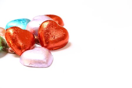 Chocolate heart-shaped.