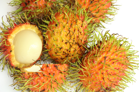 Sweet rambutan from Thailandの写真素材