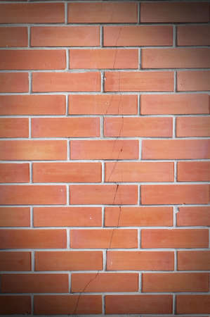 Brick wall background show detail of buildingの写真素材