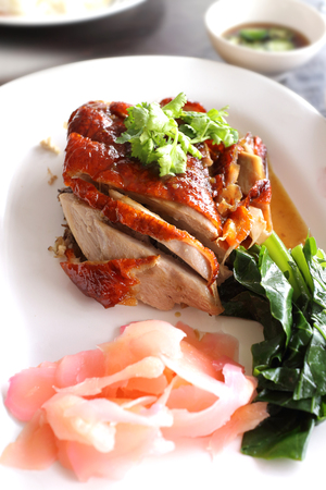 Honey Roasted Duck , thai food very delicious in Thai restaurantの写真素材