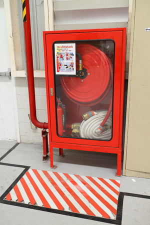 Rayong factory - Thailand , FEB 18 - 2016 : Fire extinguishers and fire alarm are used in industry. Is very important And must be checked usuallyのeditorial素材