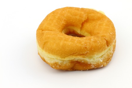 Sweet doughnut bakery on white background