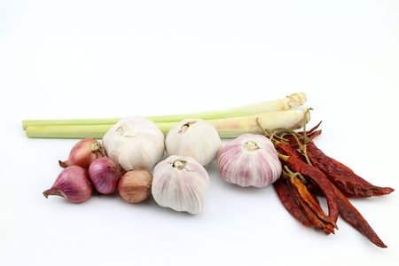 Chili garlic and onion spicy for Thai foodの写真素材