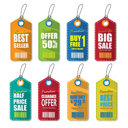 tags for sale.のイラスト素材