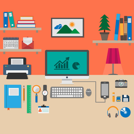 Flat icon vector collectionのイラスト素材