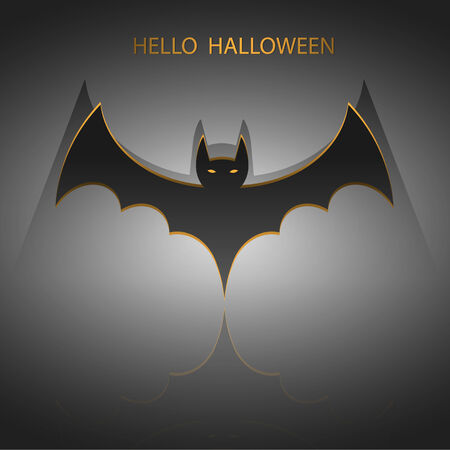 Halloween vector background with batのイラスト素材