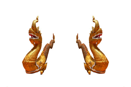 King of Nagas statue, Thai traditional style in Budhaの写真素材