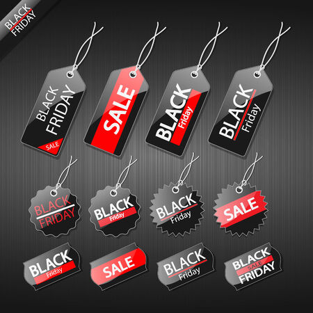 black friday sale tag design.のイラスト素材