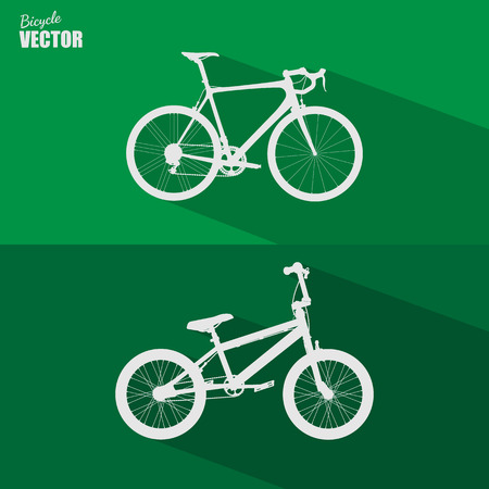 Bicycle flat icon vector.のイラスト素材