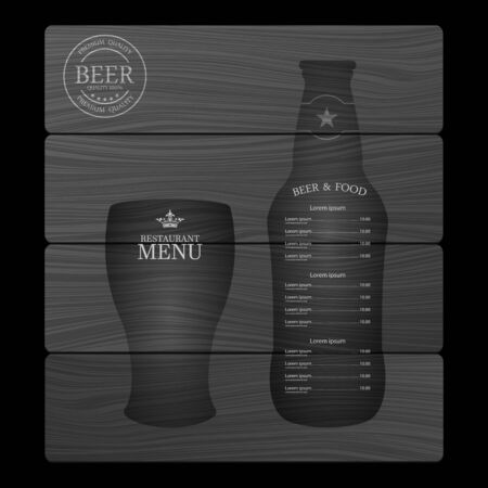 Menu for beer.vectorのイラスト素材
