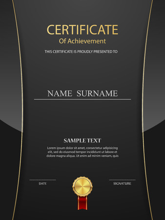 Vector certificate template.のイラスト素材