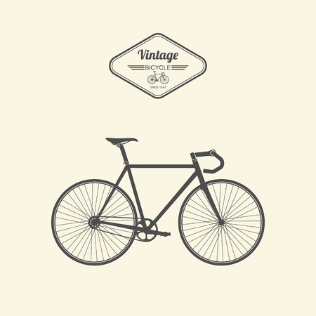 Vintage bicycle.vectorのイラスト素材