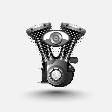Motorcycle engine. vectorのイラスト素材