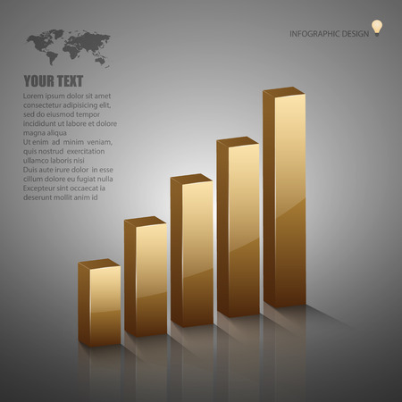 Vector illustration of 3d graphのイラスト素材