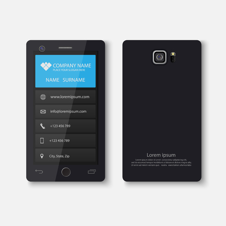 Business card template.vectorのイラスト素材