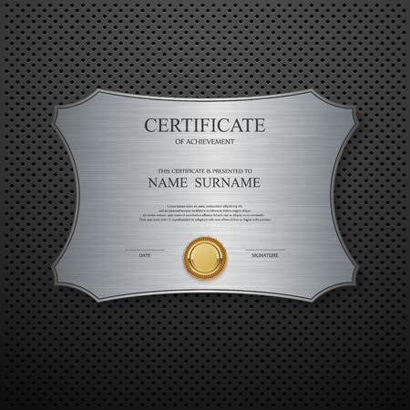Vector certificate template.のイラスト素材