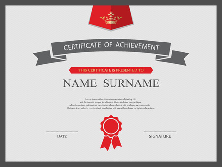 Vector certificate template.のイラスト素材