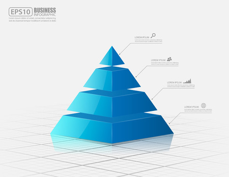 Pyramid Chart Vectorのイラスト素材